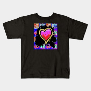 Heart Graffiti By LowEndGraphics Kids T-Shirt